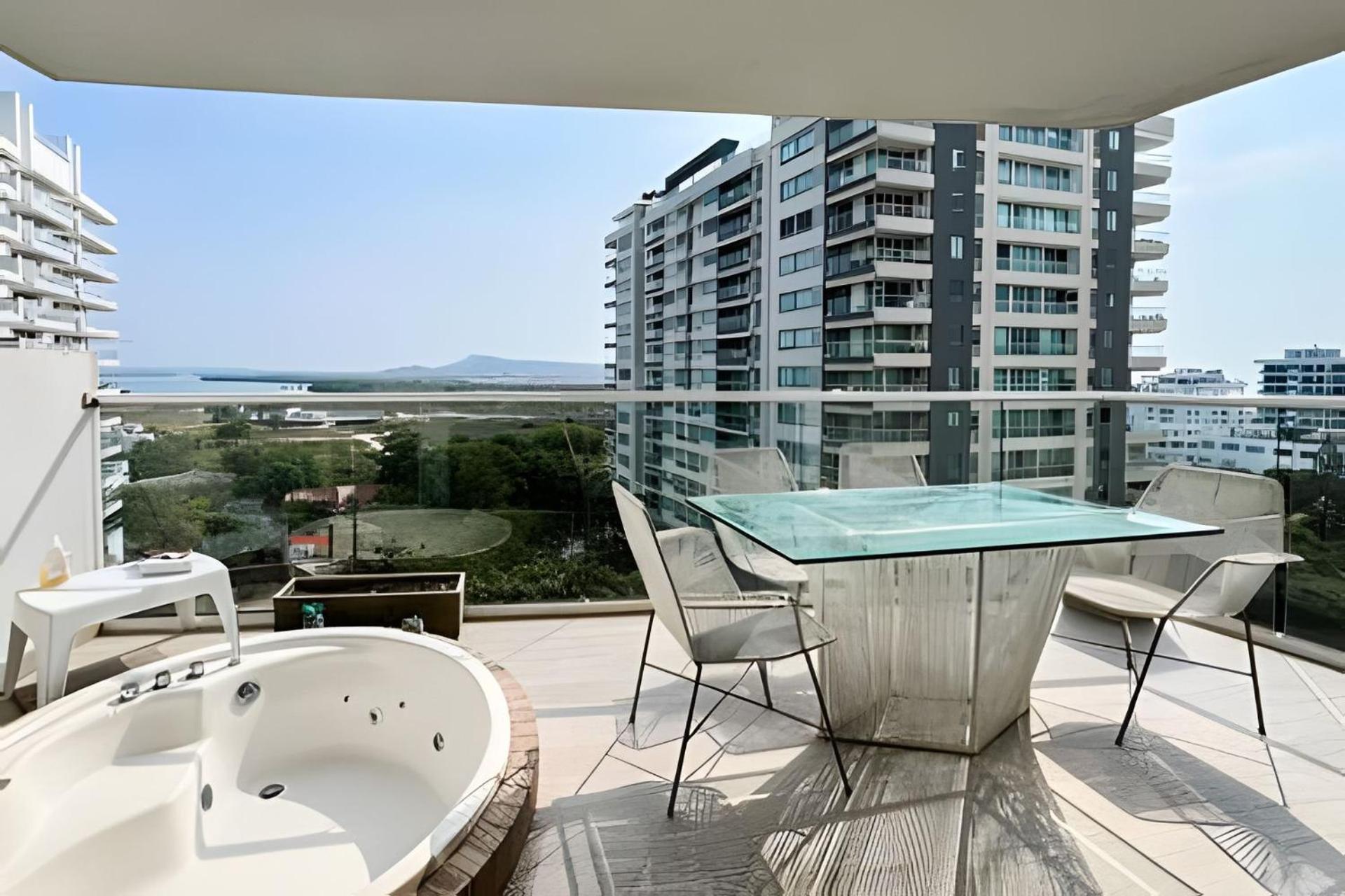 2 Dormitorios Jacuzzi Y Vista Mar. Frente A Playa Cartagena Екстер'єр фото